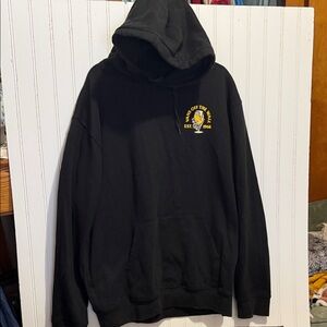 Vans Black Hoodie with Yellow Graphic xl